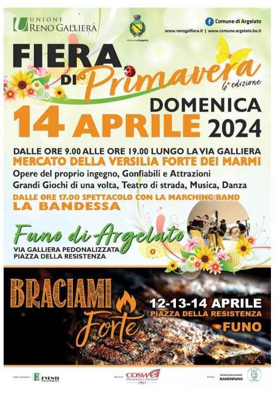 Funo (BO)
"Braciami Forte e Festa di Primavera"
12-13-14 Aprile 2024